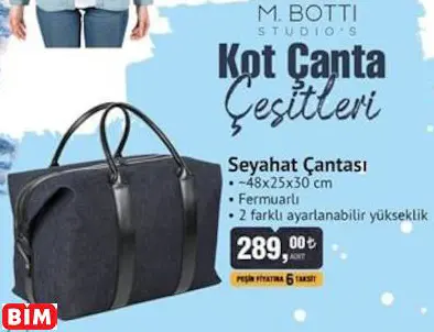M.BOTTİ STUDİO'S SEYAHAT ÇANTASI